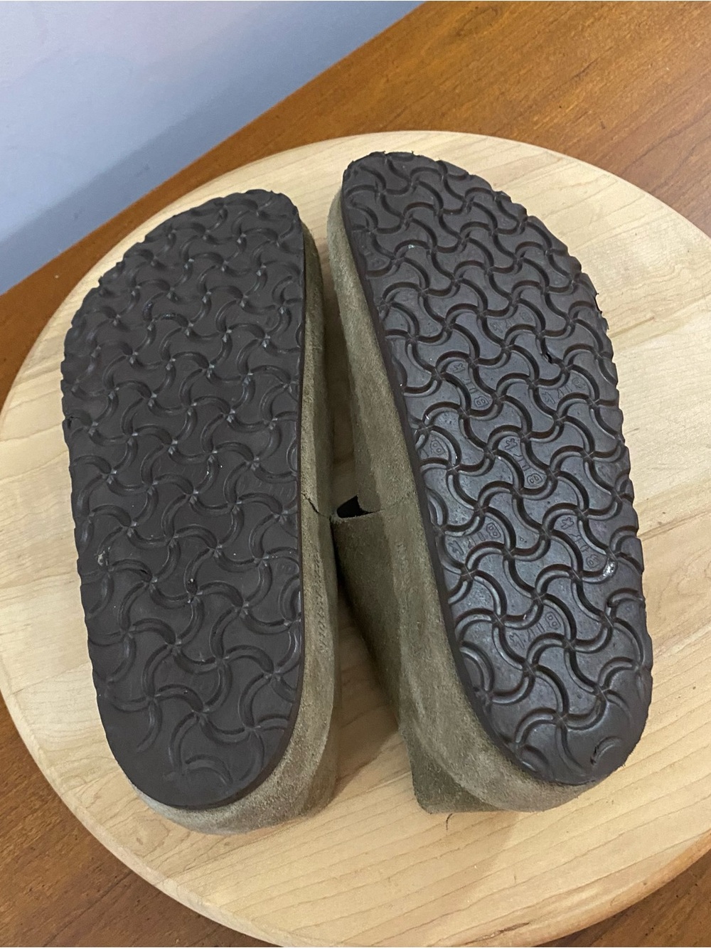 Birkenstock London Taupe Suede Clogs Shoes Loafers Mules Women’s Sz Sz 9-9.5 - Picture 7 of 14
